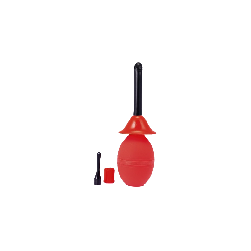 Pera de Enema Roja 350 ml – Higiene íntima eficaz y color vibrante