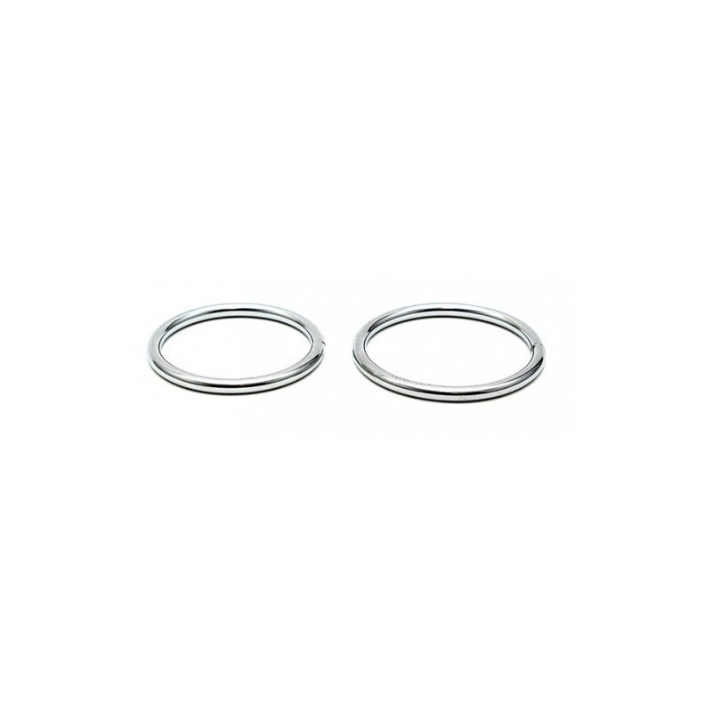 Set de 2 anillos metálicos finos para el pene – 40/45 mm