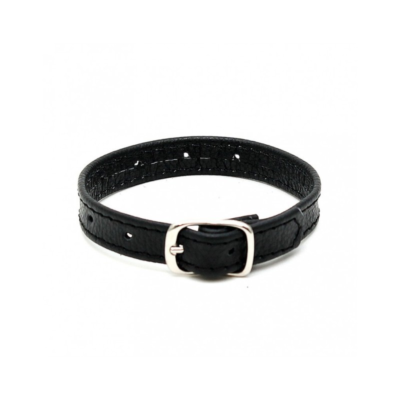 Anillo para el pene en cuero de lujo – Ajustable y elegante